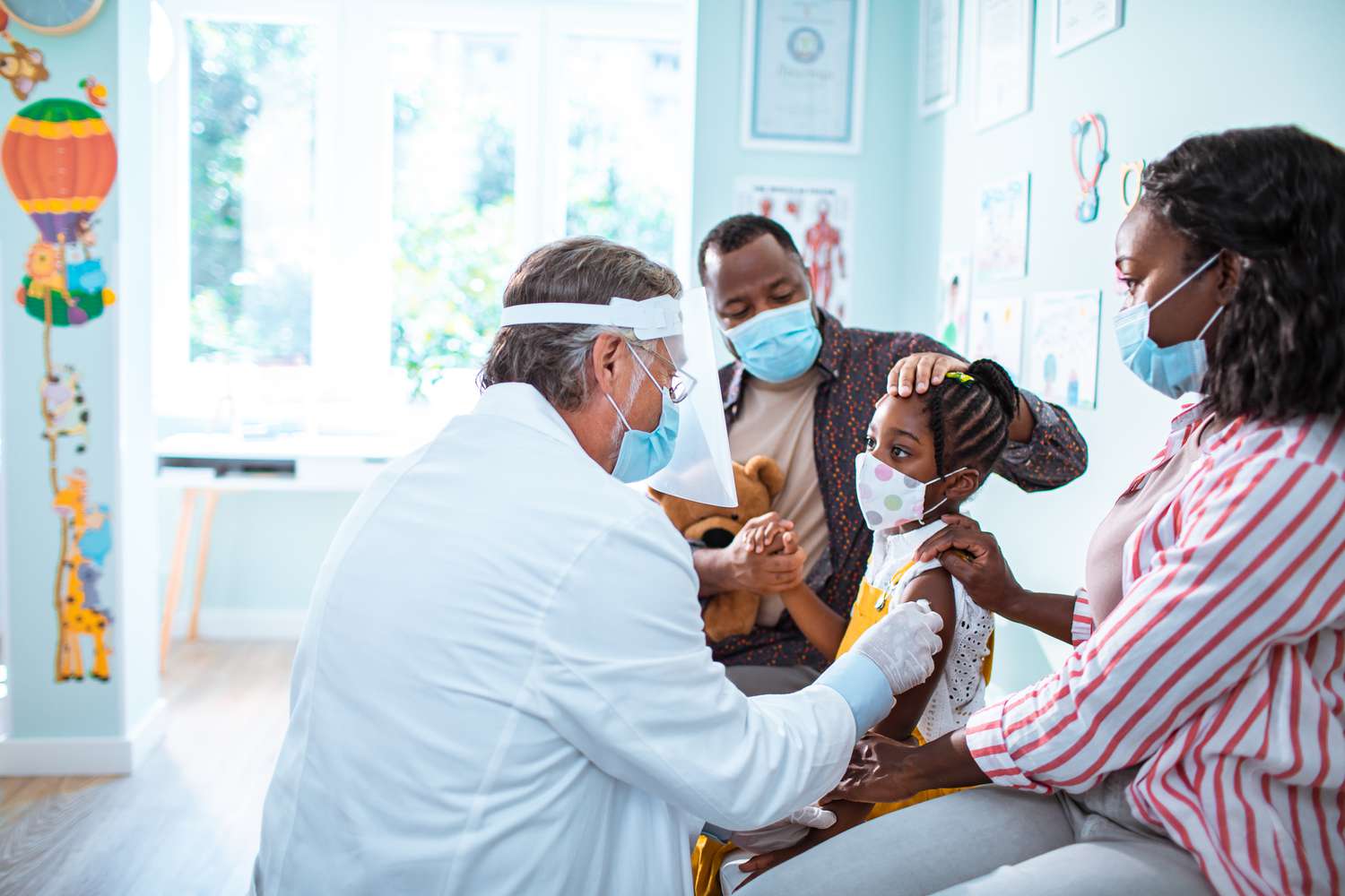 Child at doctor