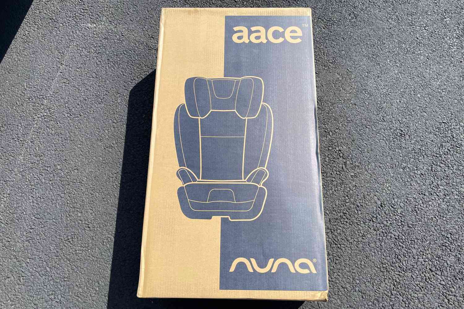 The Nuna AACE Booster Seat in the box