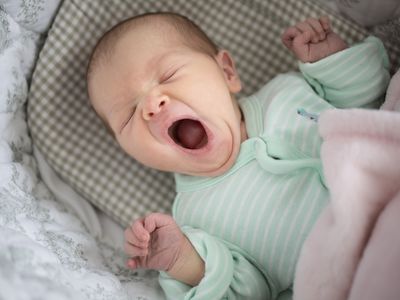 a yawning baby