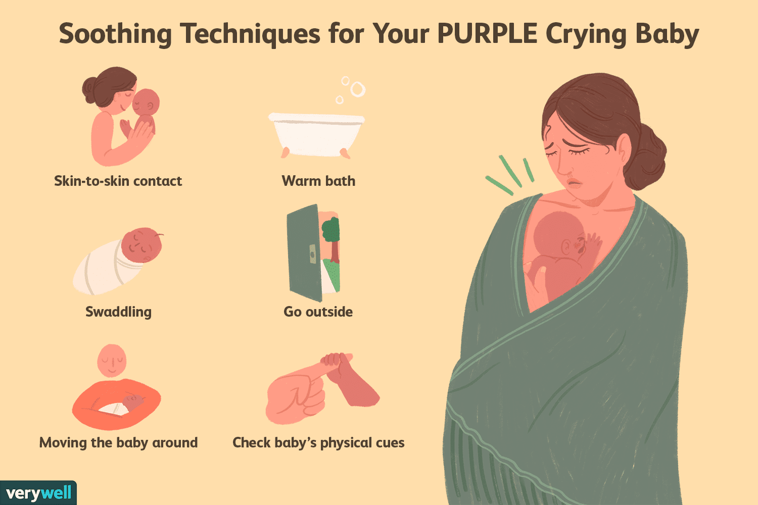 Soothing techniques for your PURPLE crying baby