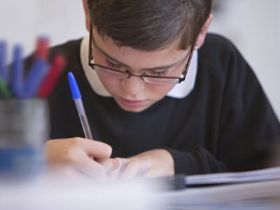 Boy Taking Test