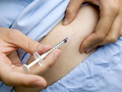 Injection, which is how gonadotropin fertility drugs are taken