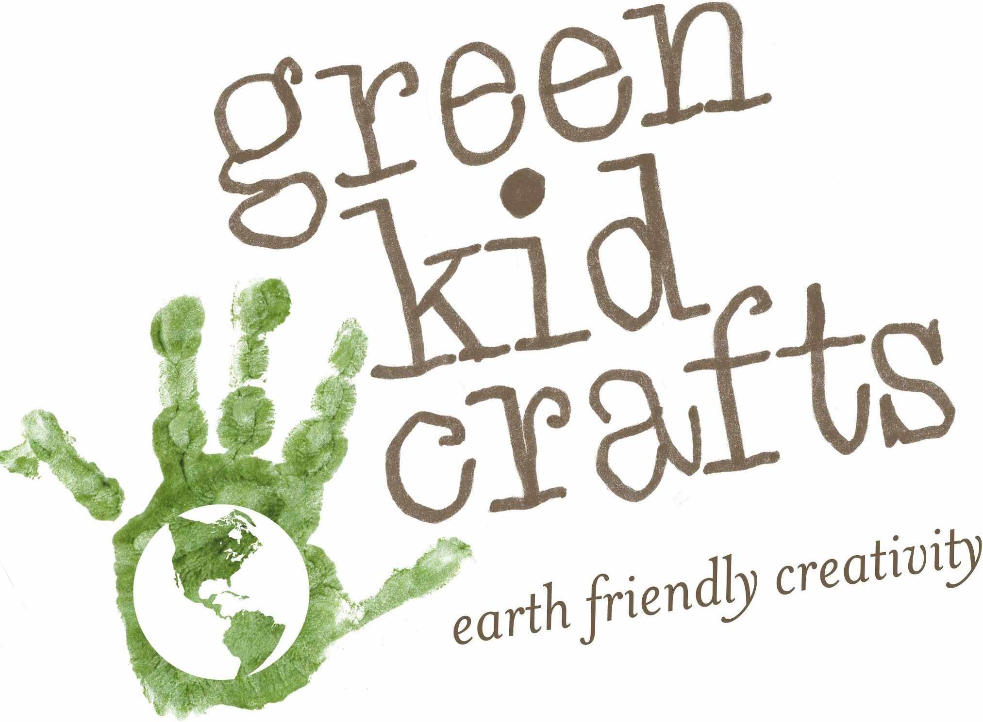 绿色的孩子工艺品