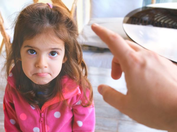 parent yelling at a child