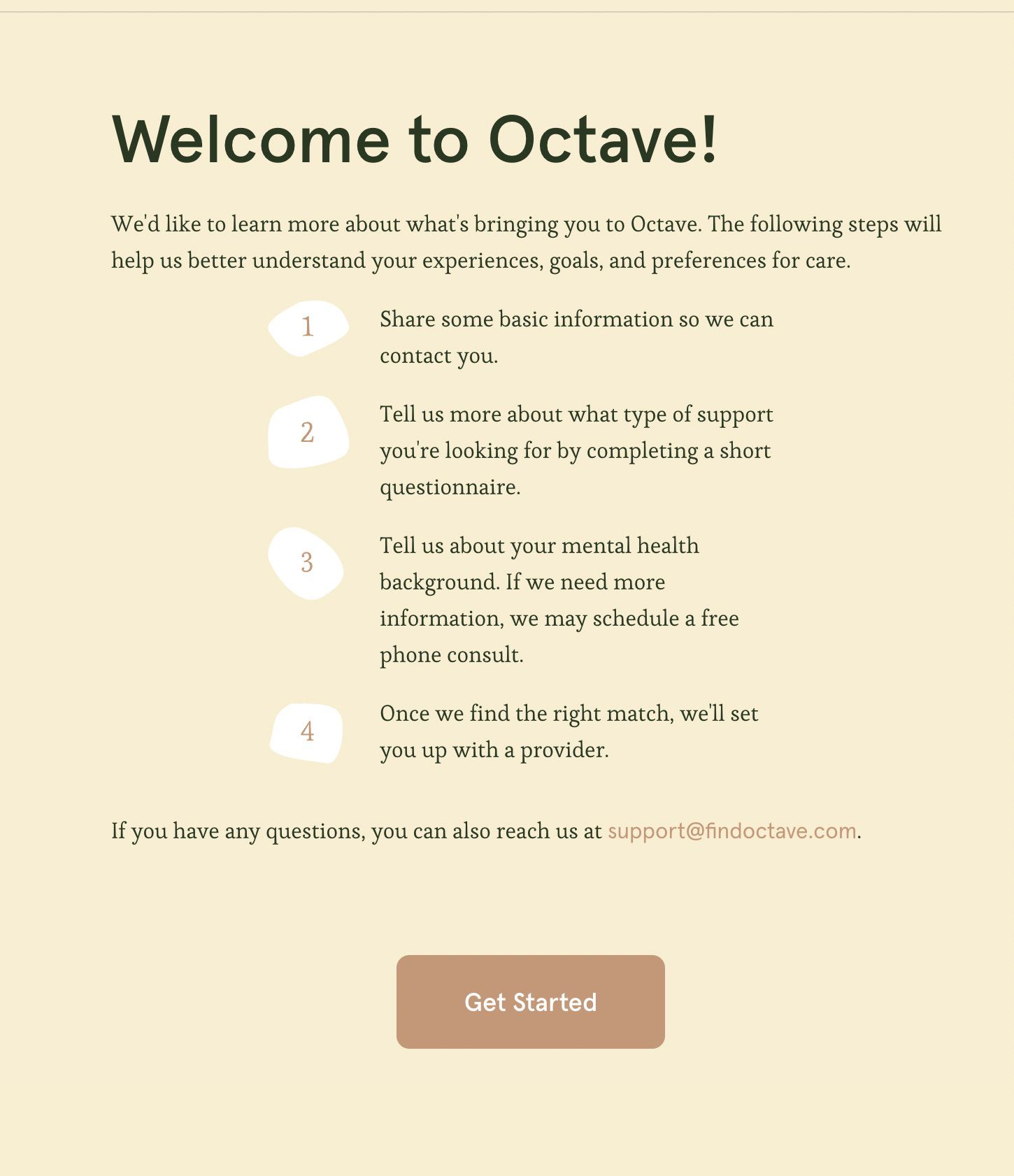 Octave signup