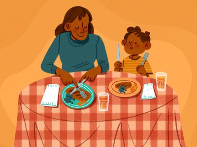 An illustration with examples of how to teach kids manners