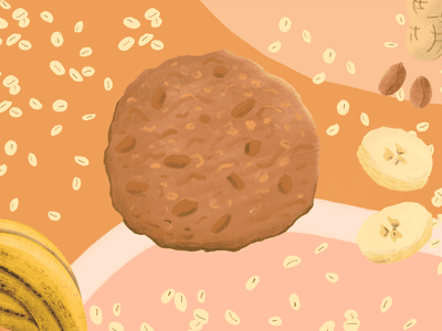 Illustration of peanut butter cookie