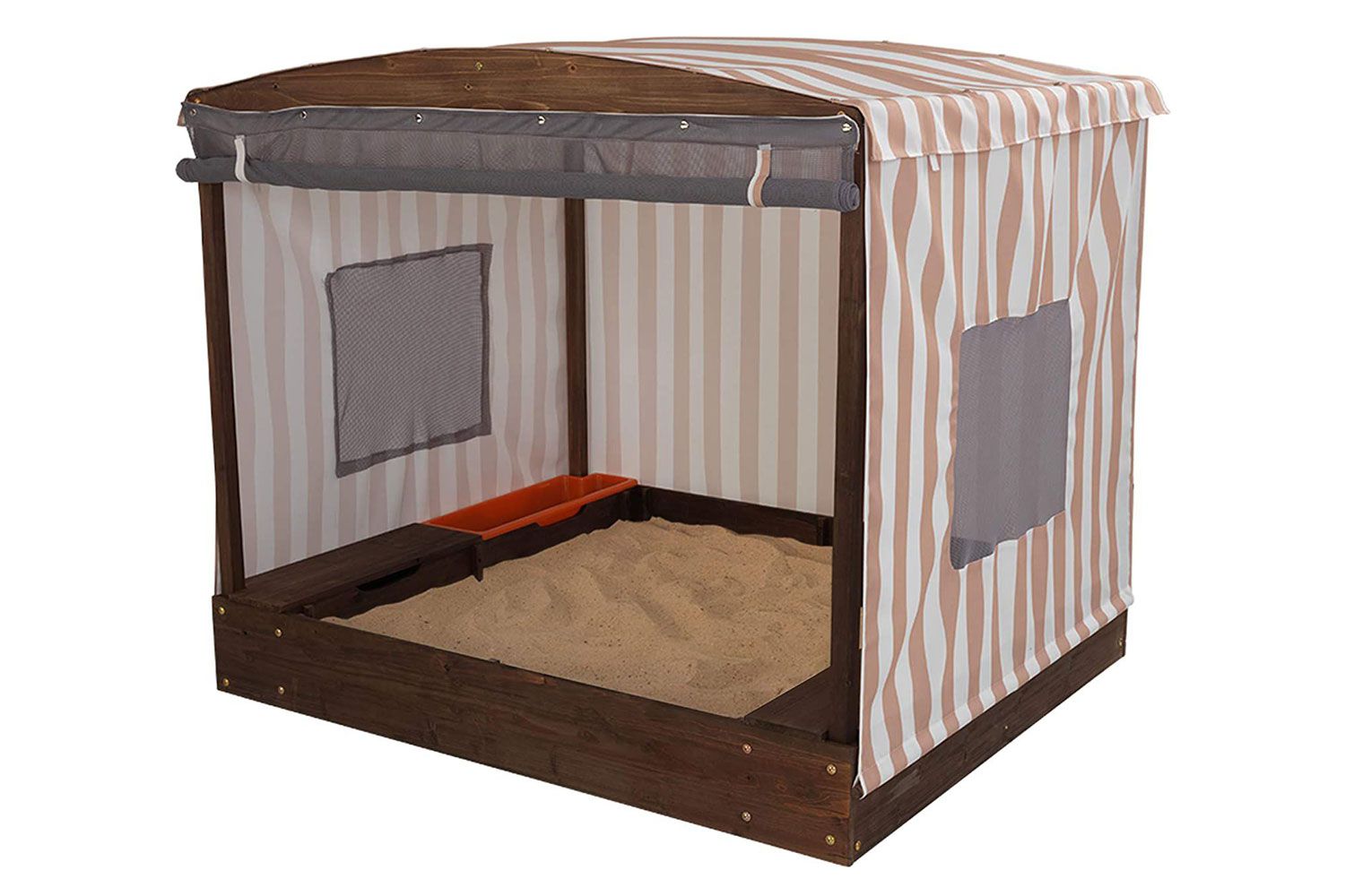 Amazon KidKraft Wooden and Canvas Outdoor Cabana Sandbox