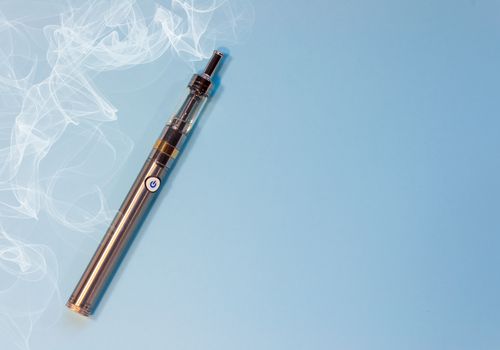 vape on a blue background