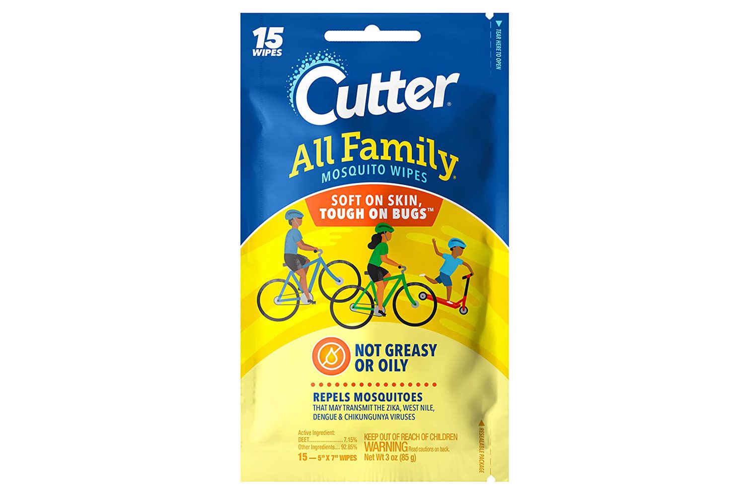 Amazon Cutter All Family Mosquito Wipes