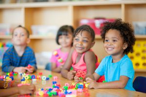 Children in a preschool class