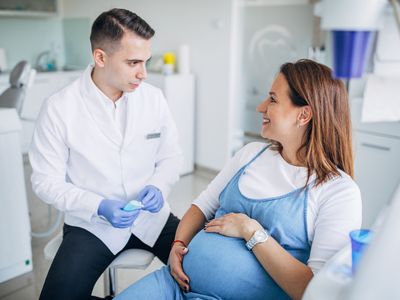 pregnant woman at the dentist