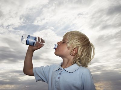 boy drinking water