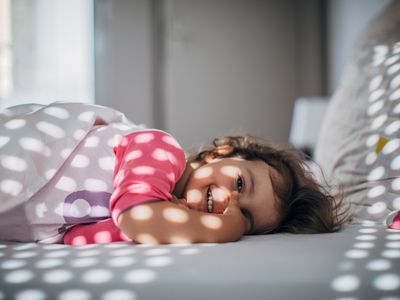 baby girl waking up