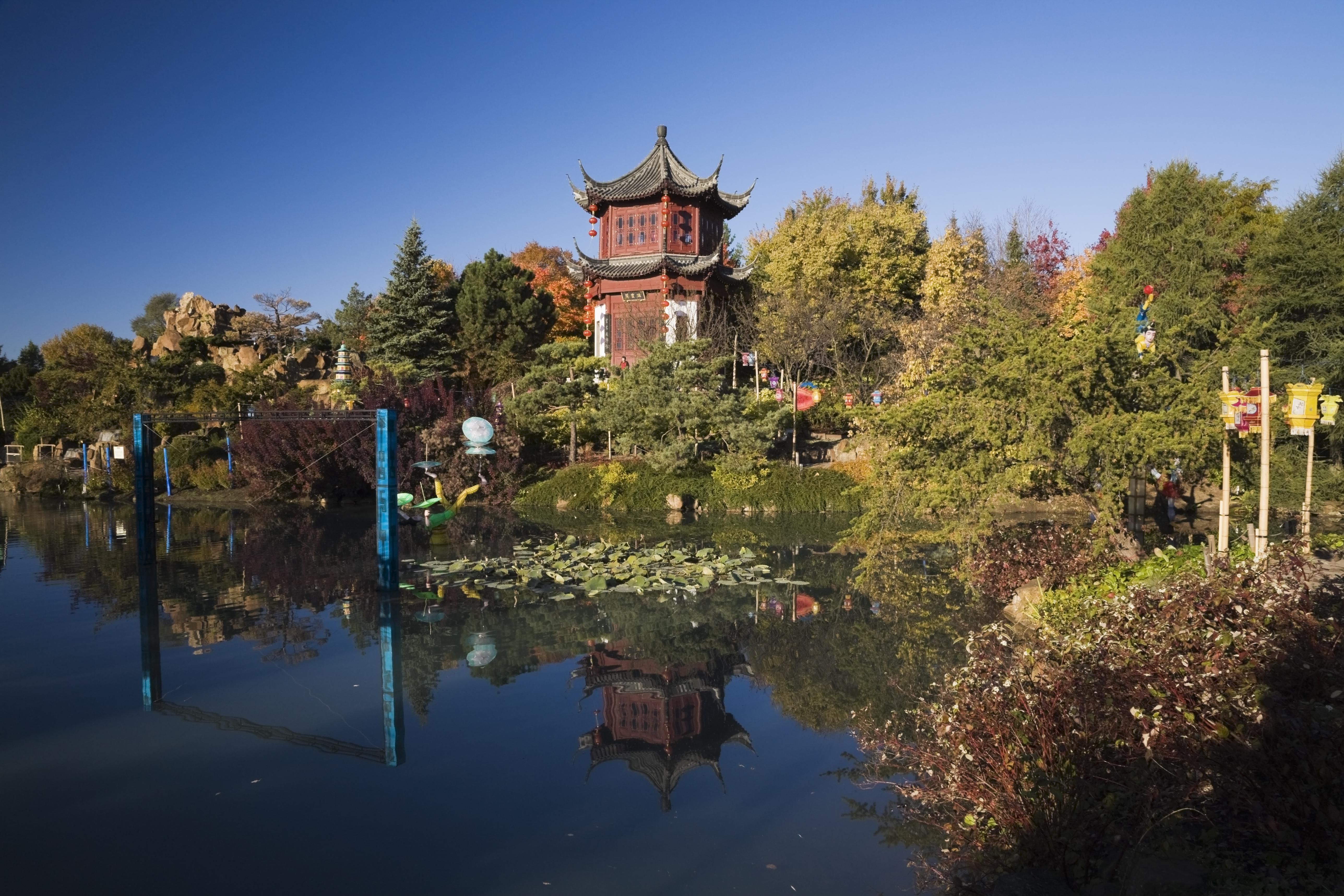 秋天的中国花园，蒙特利尔