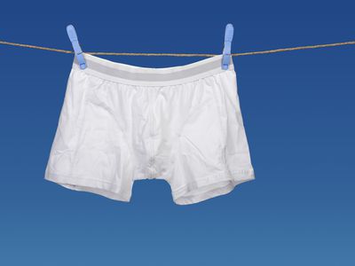 White underwear on a string