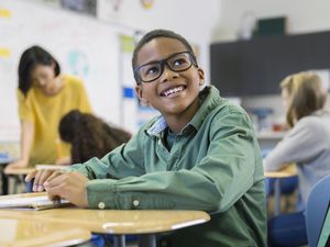 Students in a classroom.