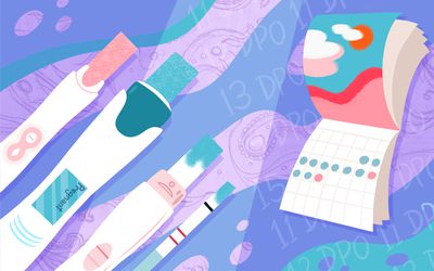 Pregnancy tests with a calendar marking days (How Does a Pregnancy Test Work?)