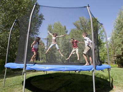 Home trampolines are a common cause of injuries.