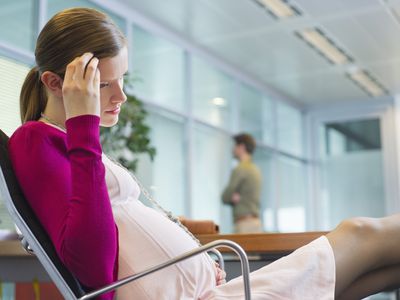 Concerned Pregnant woman worried