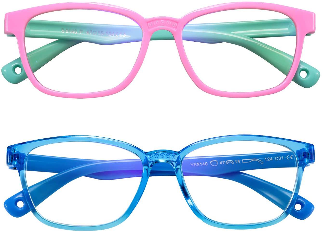 AHXLL Kids Blue Light Blocking Glasses