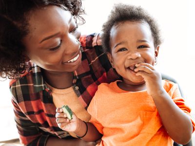 Toddler eating