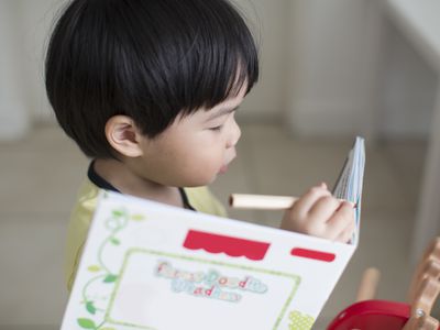 toddler writing