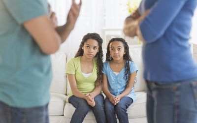 Teens watch parents argue