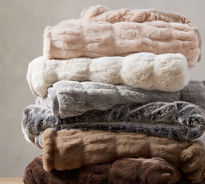 Faux Fur Throw