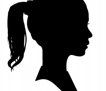 Girl's Silhouette Profile