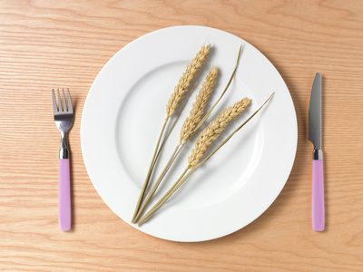 wheat stalks on a plate