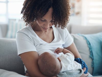 Parent breastfeeding their infant