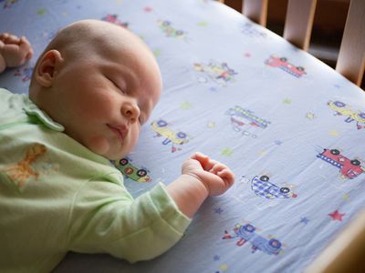 baby sleeping in crib