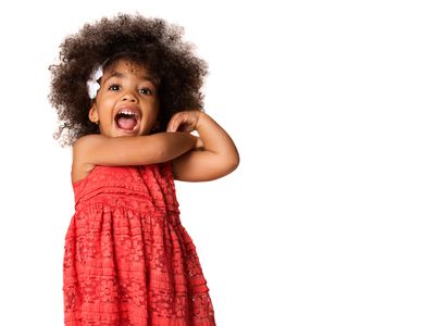 Portrait of a happy African American girl