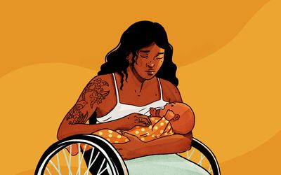 当你的宝宝在哺乳期间咬你时该怎么办-艾莉森·辛科塔的插图