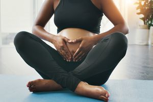 孕妇的瑜伽手术