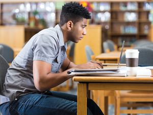 african american male college student