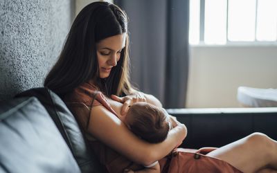 person breastfeeding