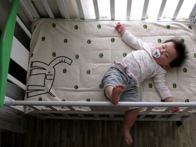 Baby in crib