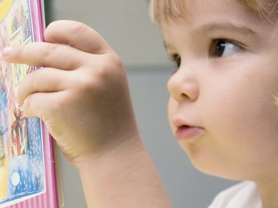 Young Child Reading a Book