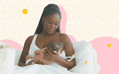 Women breastfeeding baby