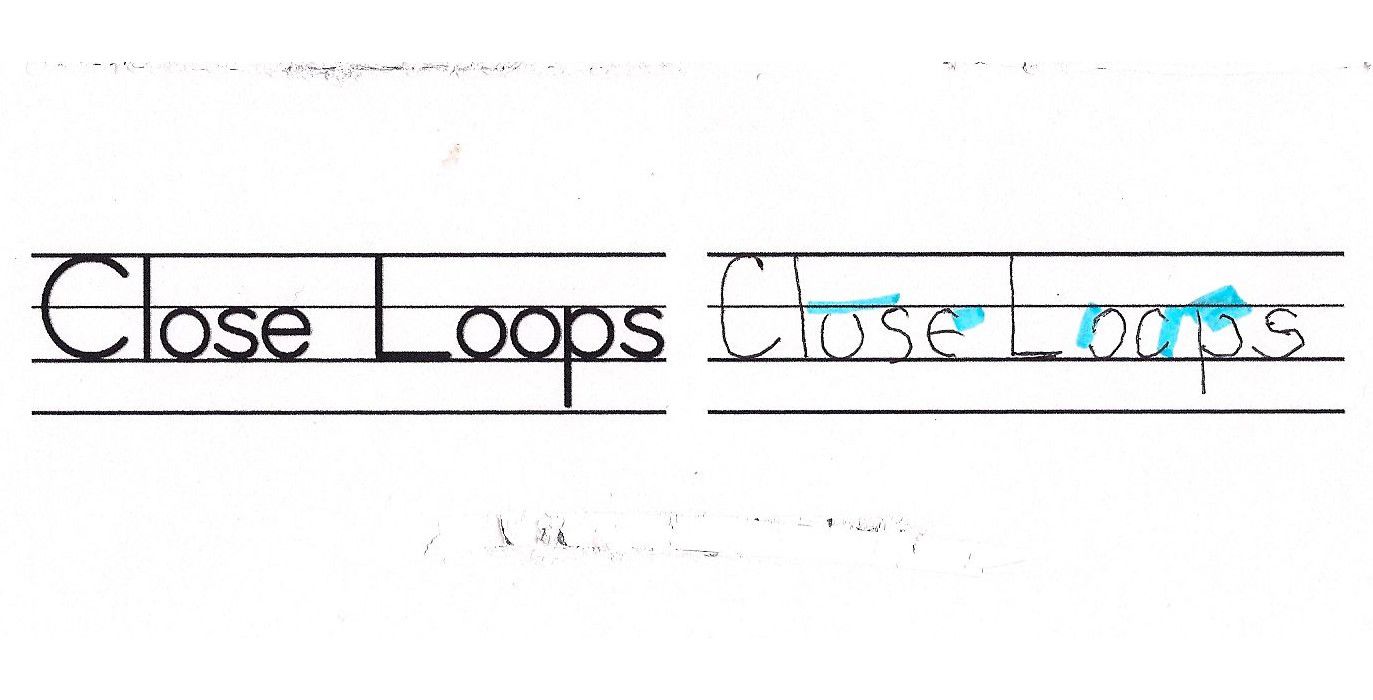 Example of how to show loops that aren't closed