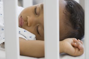 baby sleeping in crib