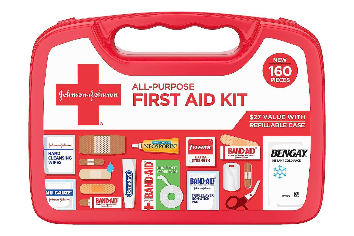 Amazon Band-Aid Johnson & Johnson All-Purpose Portable Compact First-Aid Kit