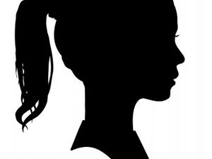 Girl's Silhouette Profile