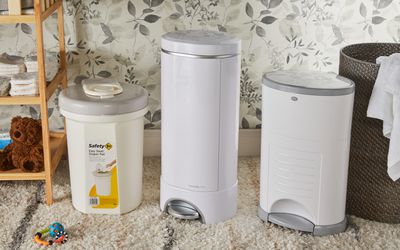 Diaper Pails used for testing