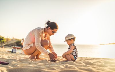 Enjoying vacation time with your toddler