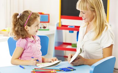 Child Having Speech Therapy