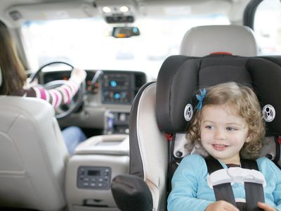 Toddler in rear-facing car seat