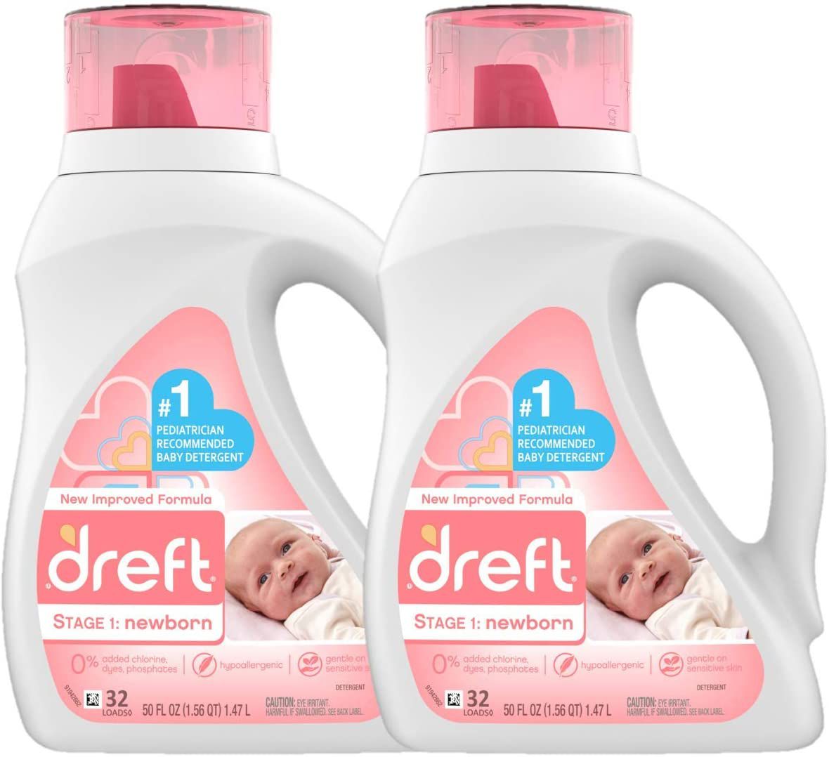 Dreft阶段1 -新生儿低致敏液体婴儿洗衣液